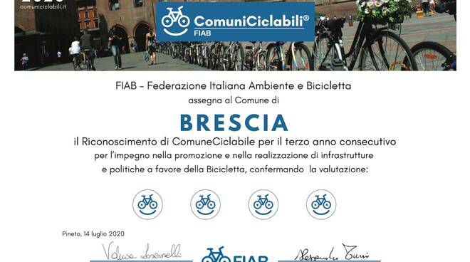 Brescia comune ciclabile