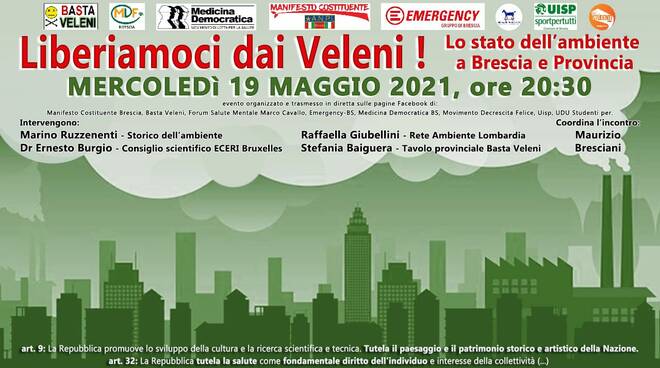 Liberiamoci dai Veleni 19 maggio Brescia