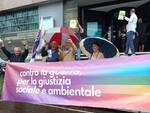 Flash mob Unione popolare davanti A2A Brescia