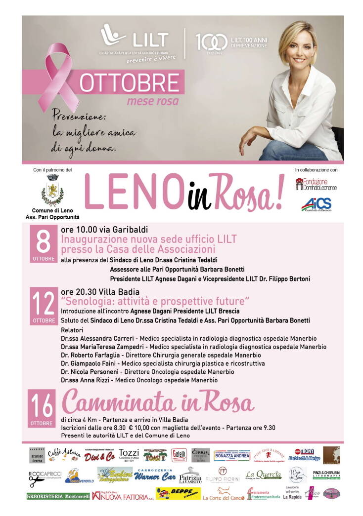 Campagna Nastro Rosa 2018, dal 2 al 31 Ottobre aperte le visite di  prevenzione per i tumori al seno – LILT Piacenza