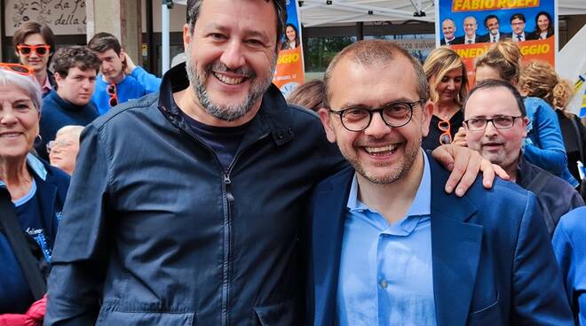 Matteo Salvini con Fabio Rolfi