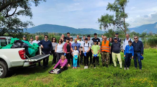 Pulizia Torbiere del Sebino Rotary Brixia - distretto 2050