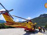 elicottero Ferrata del Crench lago d'Idro soccorso alpino 