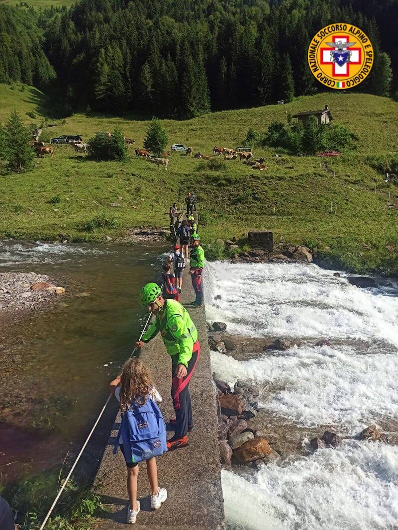 Valbondione soccorso alpino 350 ragazzi dei Cre