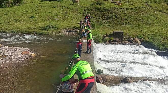 Valbondione soccorso alpino 350 ragazzi dei Cre