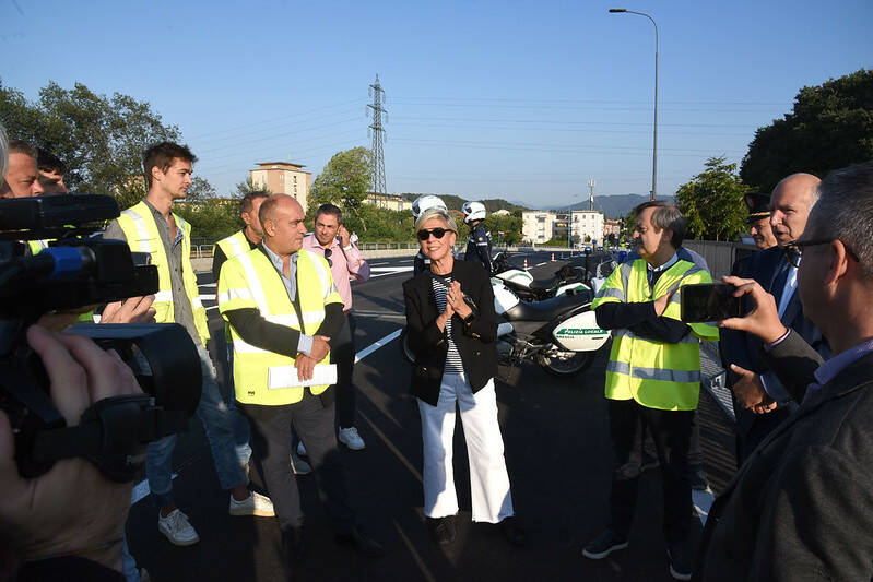 Riapertura ponte di via Volturno 29 settembre 2023