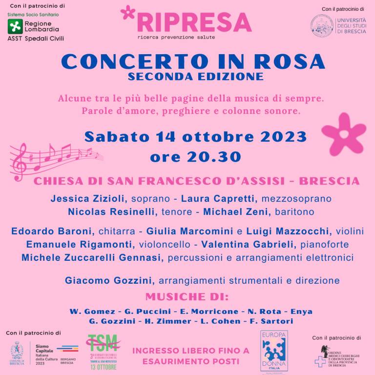 "Convegno, Concerto e Arte in rosa"