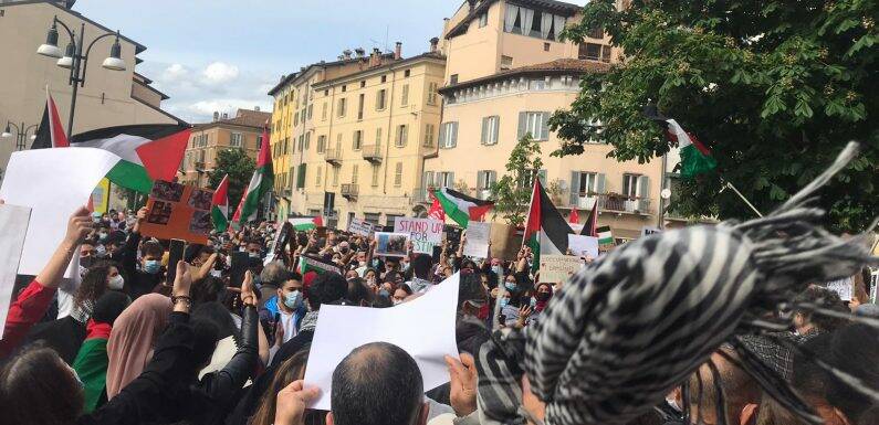 manifestazione pro Palestina