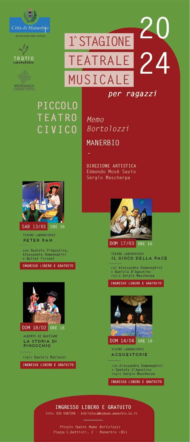 Manerbio, al via la stagione teatrale e musicale al Piccolo Teatro Civico -  QuiBrescia