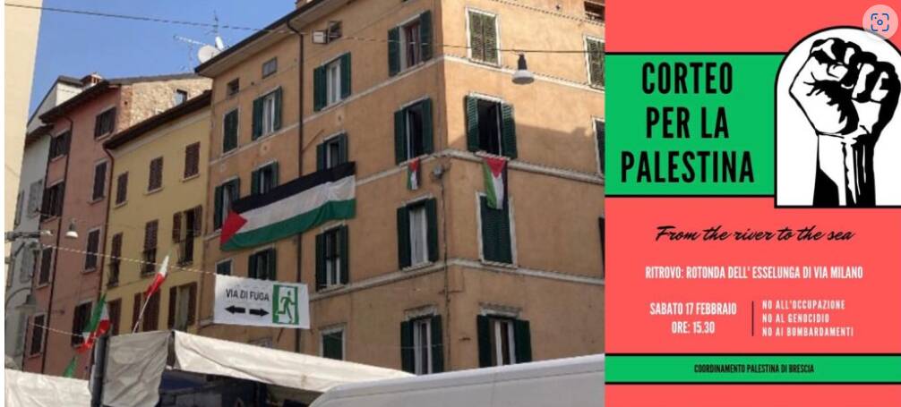 Flash mob per la Palestina alla fiera di San Faustino. Sabato una  manifestazione - QuiBrescia