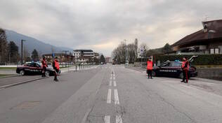 Posto di blocco carabinieri compagnia di Breno