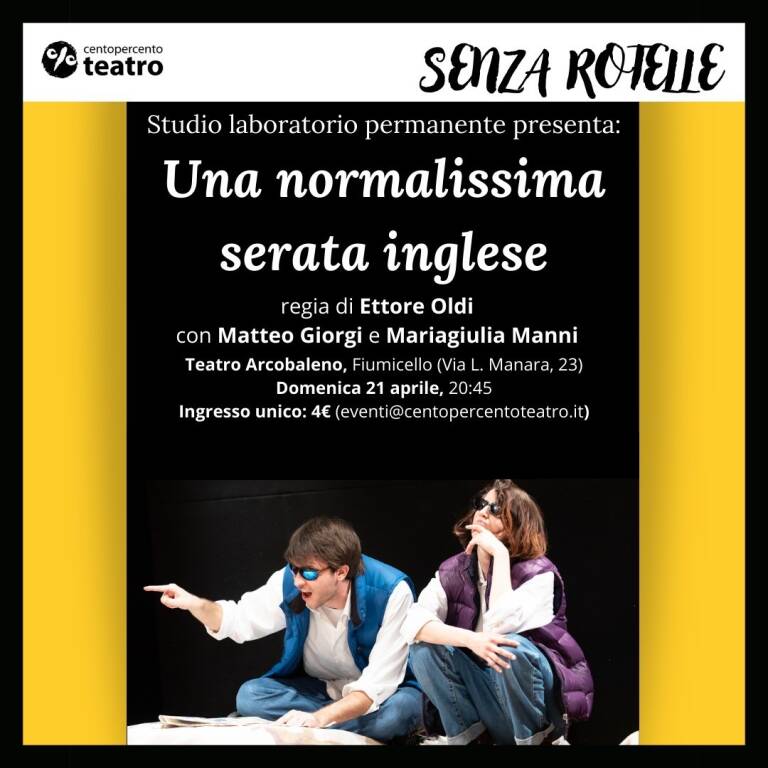 "serata inglese" teatro