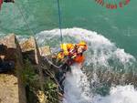 Vigili del fuoco ponte romano di Pontoglio