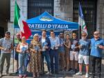 Gazebo Fratelli d'Italia Brescia campagna info estiva 2024