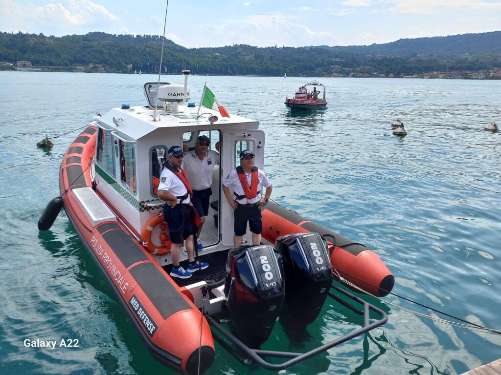 motovedetta barca gommone Polizia Provinciale