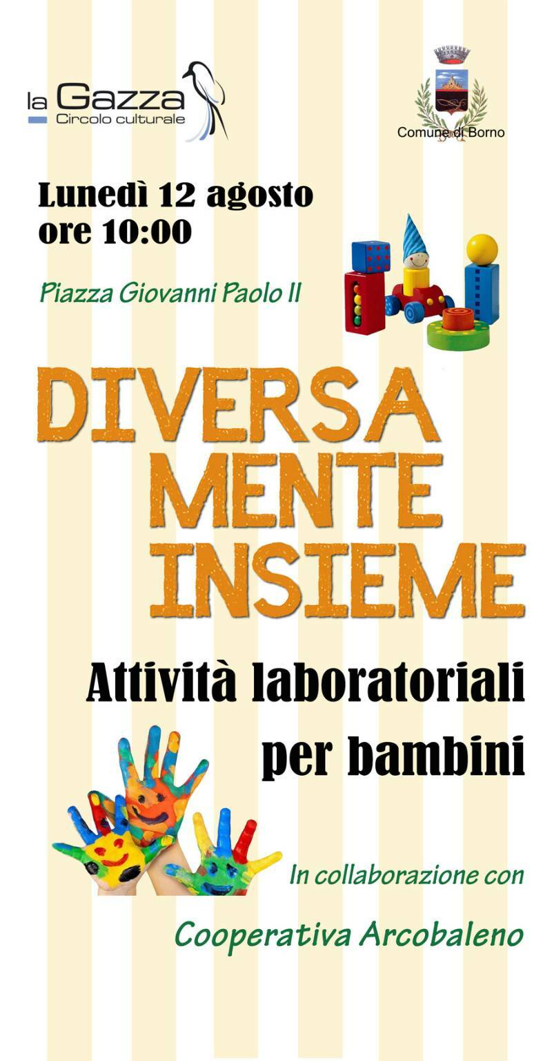 Locandina laboratorio per bambini Borno