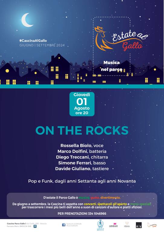 Locandina On the Rocks Parco Gallo