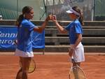 Tennis under 12 Giorgia Lanza (sinistra) e Giulia Luchetti (foto Omar Baldussi).