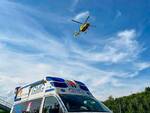 Elicottero elisoccorso ambulanza volontari del garda