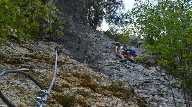 Ferrata numero 3 Parco delle Fucine di Casto