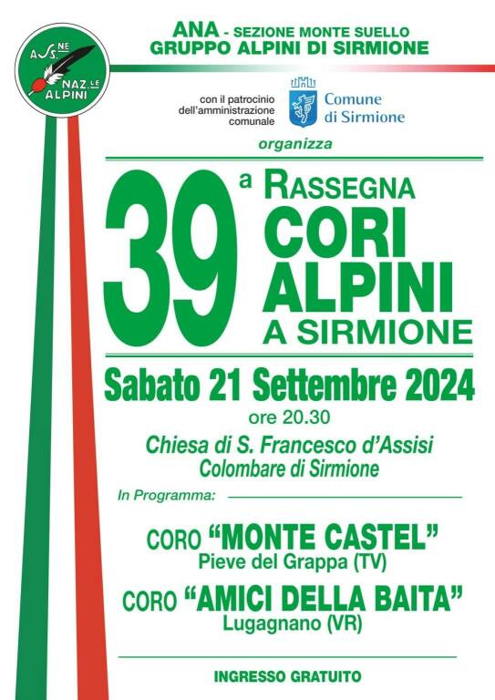 cori alpini a sirmione