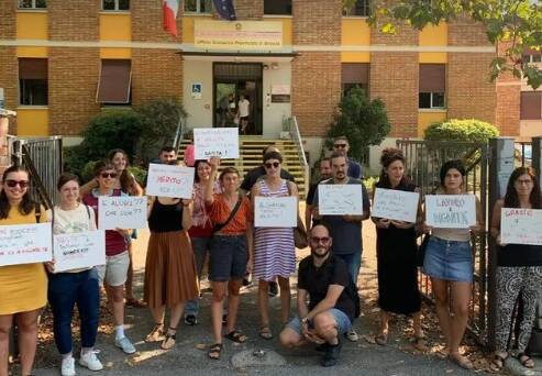 Manifestazione insegnanti USP 