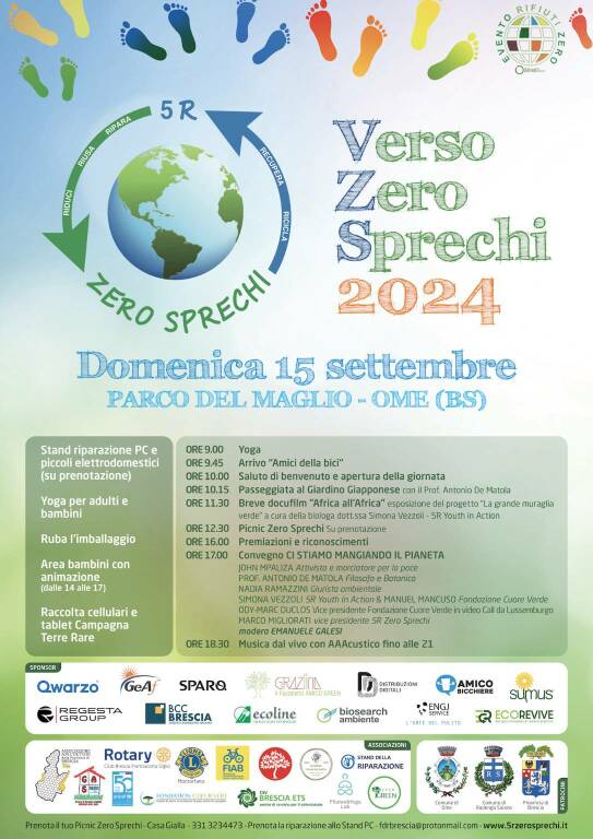 Locandina Verso Zero Sprechi, edizione 2024