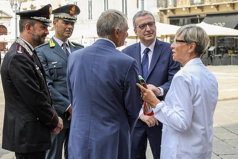 Nuovo prefetto Andrea Polichetti a Brescia incontro con Laura Castelletti