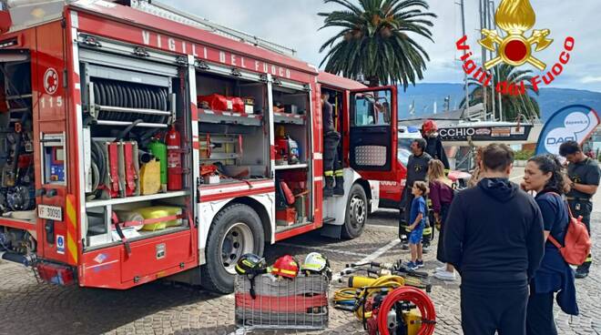 vigili fuoco Gargnano